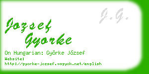 jozsef gyorke business card